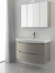 Комплект мебели для ванной комнаты Berloni Bagno Moon 05: тумба под раковину с 2-мя ящиками, керамическая раковина ... 